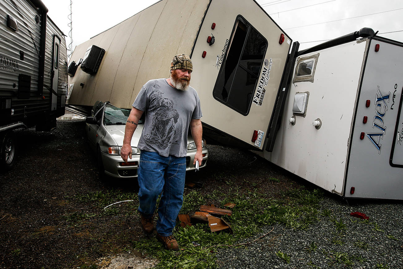 Weak tornado hits Monroe; no injuries, scattered damage | HeraldNet.com