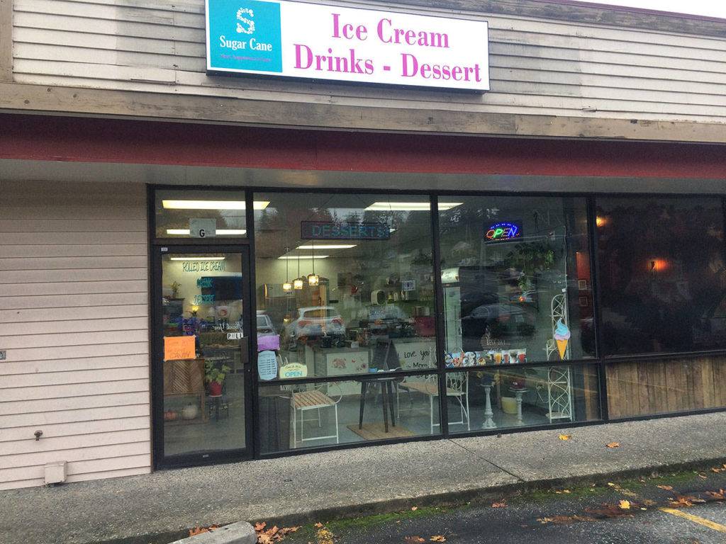 Sugar Cane, an ice cream and desserts shop, is at 8410 Mukilteo Speedway, Mukilteo. (Evan Thompson / The Herald)
