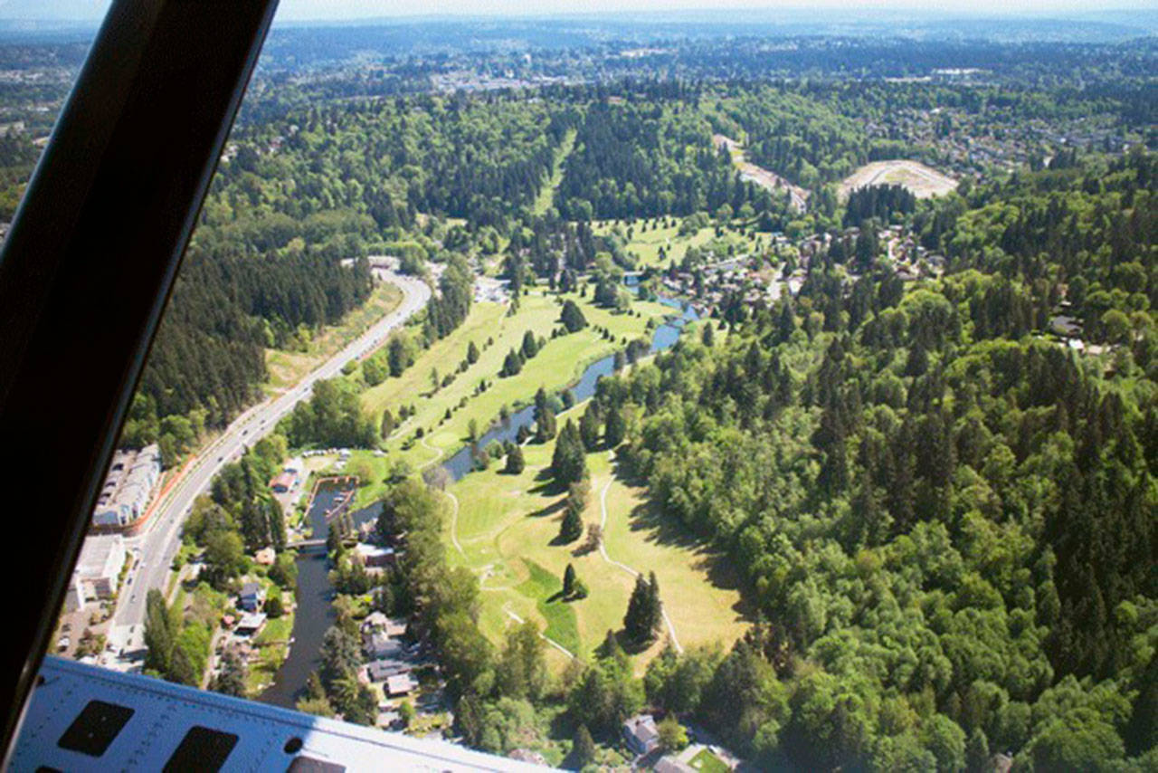 The former Wayne Golf Course’s 89 acres are now a City of Bothell park. Work to find a new name is underway, and planning at the site will begin next year. (Bothell-Kenmore Reporter file)