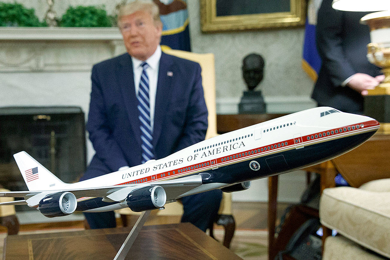 Decidedly not camouflaged: 'This is the new Air Force One' | HeraldNet.com