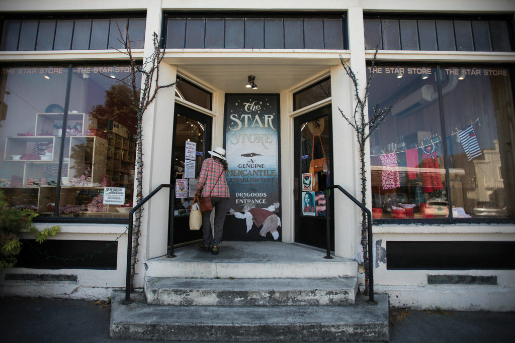 The Star Store, between First and Second streets, is Langley’s retail hub. (Olivia Vanni / The Herald)
