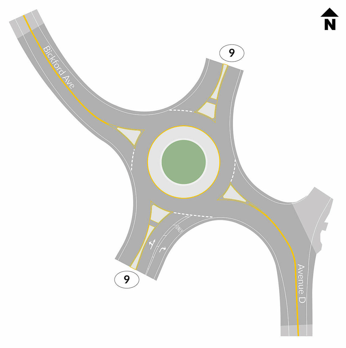 Roundabout Coming To Dangerous Bickford-highway 9 Intersection 