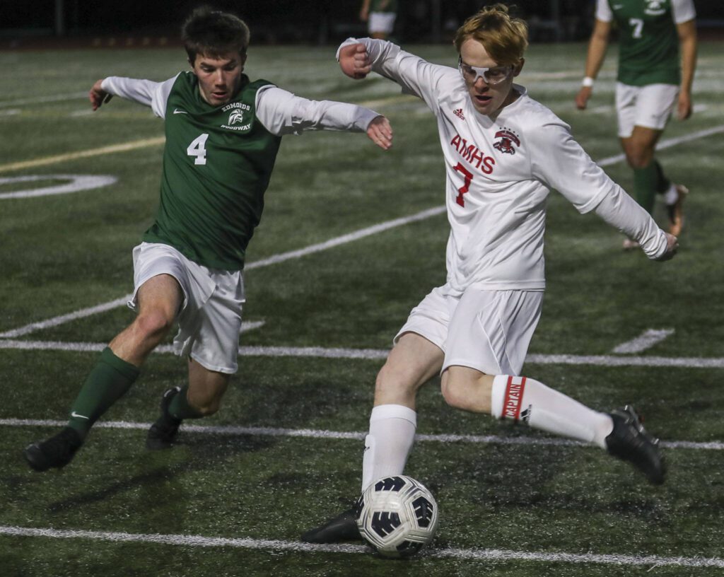 Archbishop Murphy’s Sean Balen (7). (Annie Barker / The Herald)
