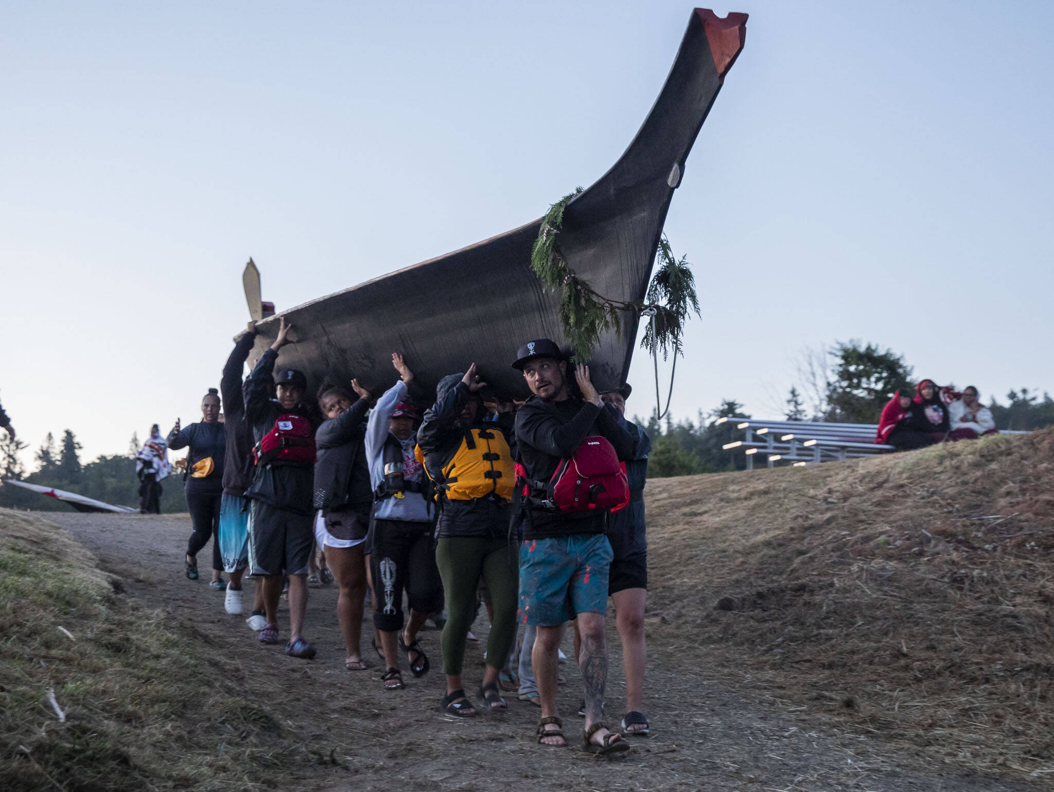 Canoe journey, symbol of 'carrying our traditions on,' departs Tulalip |  HeraldNet.com