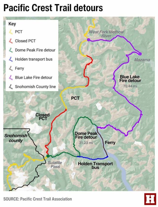 ‘everyone’s Been Hopping Sections’: Glacier Peak Wildfires Disrupt Pct 