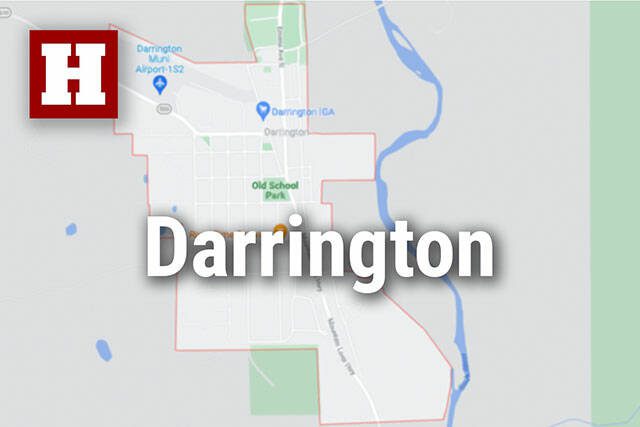 Logo for use in messaging featuring the township of Darrington in Snohomish County, Washington.  220118