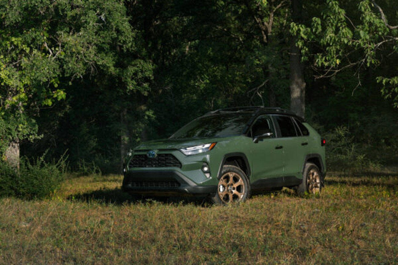 Army Green is a new paint color for select trims of the 2024 Toyota RAV4 compact SUV. (Photo provided by Toyota)