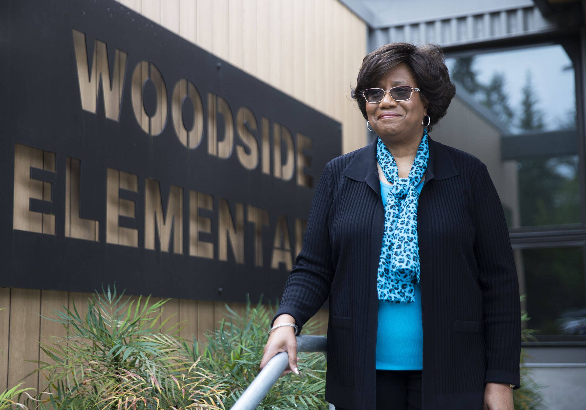 Woodside Elementary Principal Betty Cobbs on Monday, June 17, 2024 in Bothell, Washington. (Olivia Vanni / The Herald)